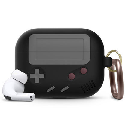 Compatible with Apple, Silicone Cover Case for Airpods Case Cover Compatible with for Airpods Pro Case Classic Game Player Design Case with Keychain