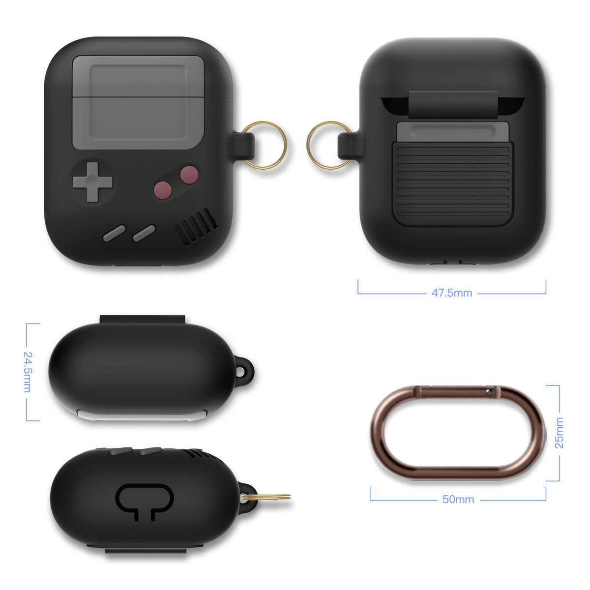 Compatible with Apple, Silicone Cover Case for Airpods Case Cover Compatible with for Airpods Pro Case Classic Game Player Design Case with Keychain