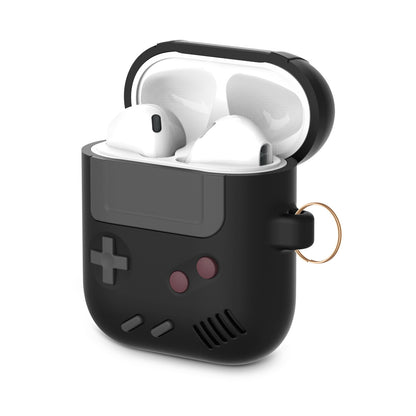 Compatible with Apple, Silicone Cover Case for Airpods Case Cover Compatible with for Airpods Pro Case Classic Game Player Design Case with Keychain