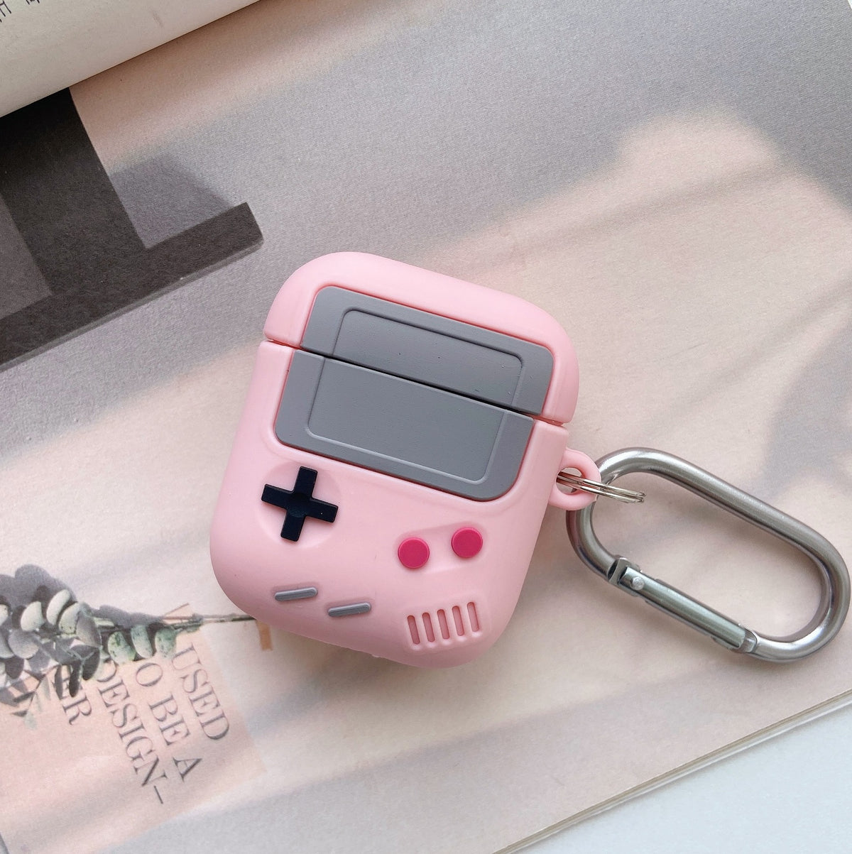 Compatible with Apple, Silicone Cover Case for Airpods Case Cover Compatible with for Airpods Pro Case Classic Game Player Design Case with Keychain