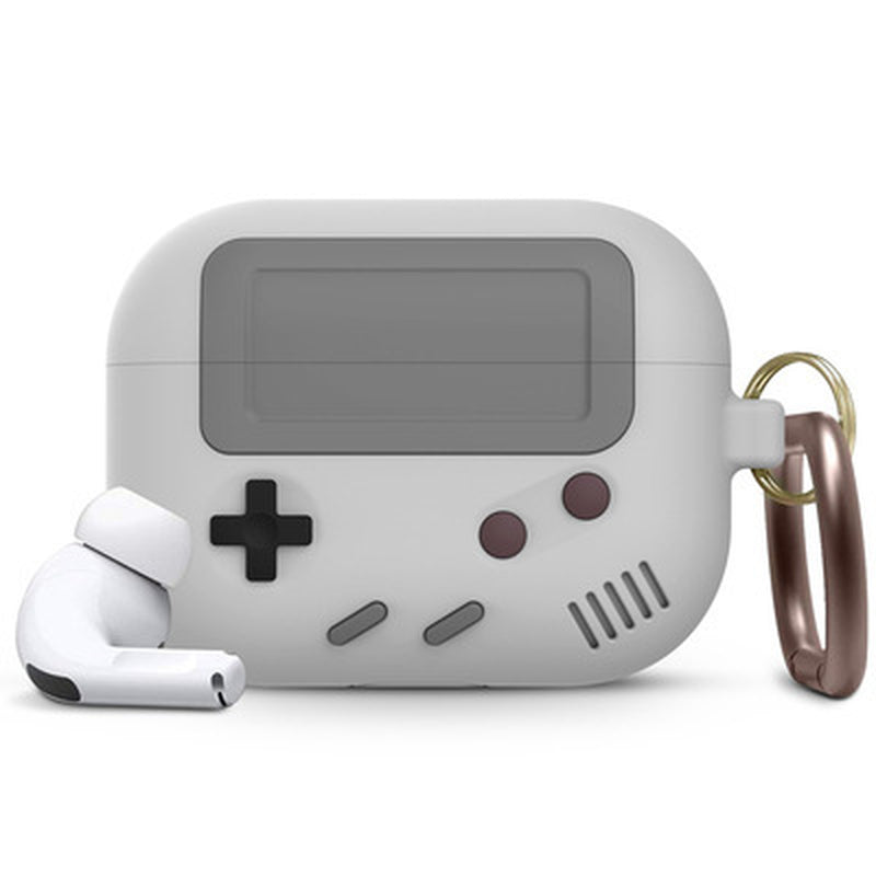 Compatible with Apple, Silicone Cover Case for Airpods Case Cover Compatible with for Airpods Pro Case Classic Game Player Design Case with Keychain