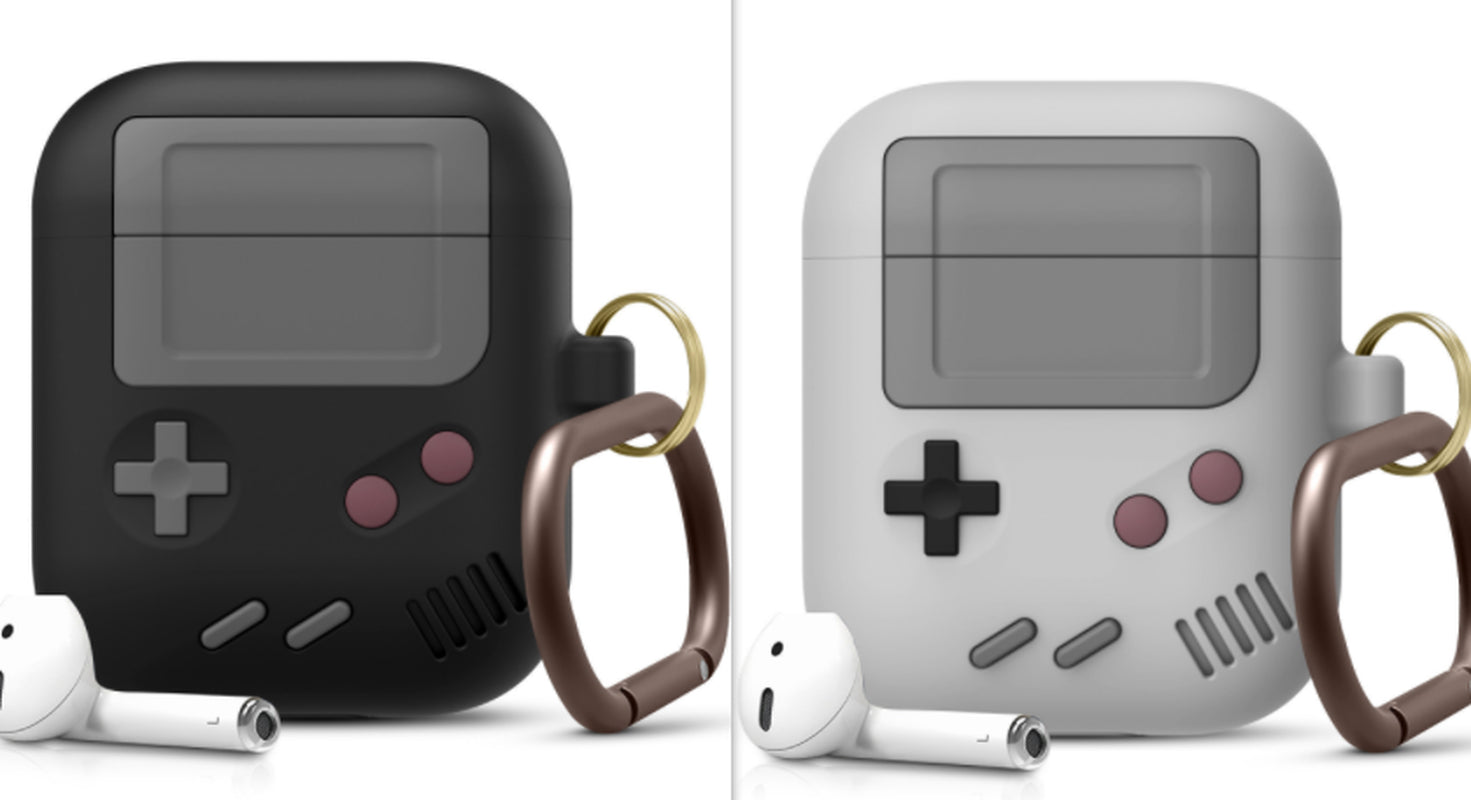 Compatible with Apple, Silicone Cover Case for Airpods Case Cover Compatible with for Airpods Pro Case Classic Game Player Design Case with Keychain